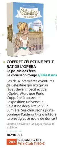 Coffret Céléstine Petit Rat De L'opéra