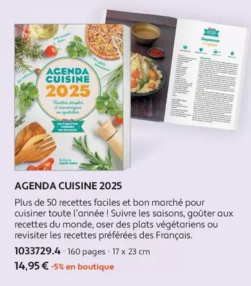 Marie - Agenda Cuisine 2025