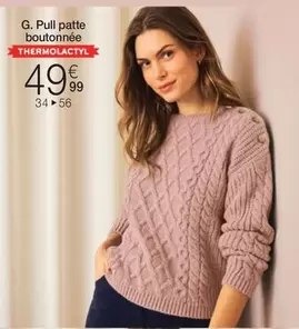 Pull Patte Boutonnée