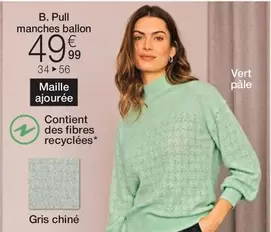 Pull Manches Ballon offre à 49,99€ sur Damart