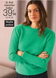 Maille - Pull Manches Ballon offre à 39,99€ sur Damart