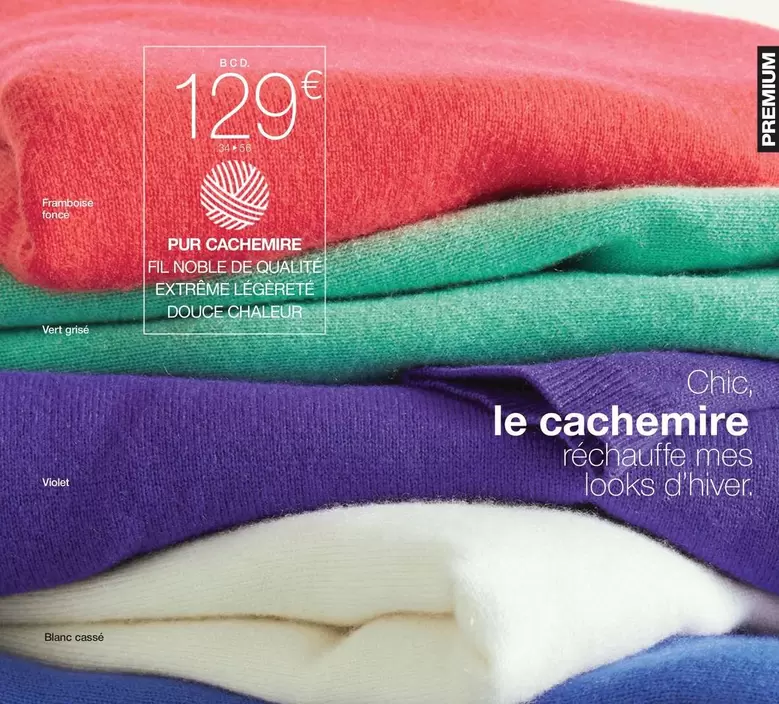 Le Cachemire  offre à 129€ sur Damart