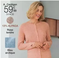 Cardigan Rose Tendre offre à 59,99€ sur Damart