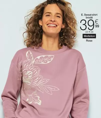 Sweat-shirt Brode offre à 39,99€ sur Damart