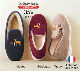 G.charentaises - Charentaises offre à 35,99€ sur Damart