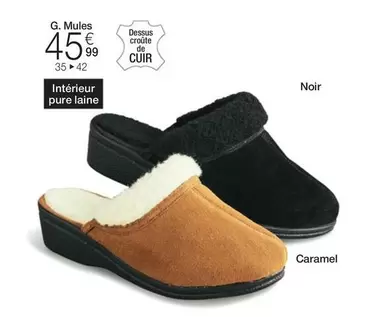 Mules Croute De Cuir offre à 45,99€ sur Damart