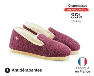 Thermolaty - Charentaises offre à 35,99€ sur Damart