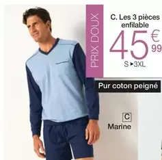 Les 3 Pièces Enflable offre à 45,99€ sur Damart