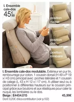 Ensemble Cale-dos offre à 45,99€ sur Damart