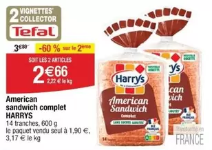 Tefal - American Sandwich Complet offre à 1,9€ sur Cora