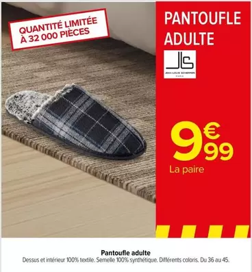 pantoufle adulte