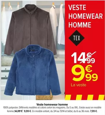 Tex - Veste Homewear Homme