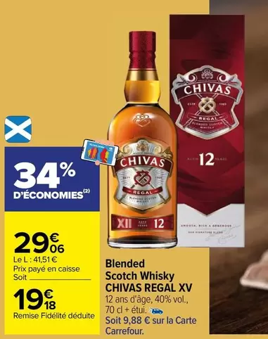 chivas regal - blended scotch whisky xv