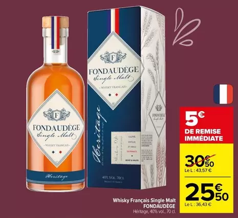 Fondaudège - Whisky Francais Single Malt