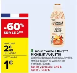 michel et augustin - yaourt "vache à boire"