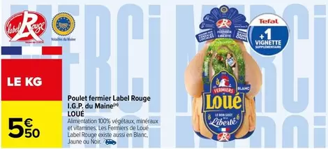 loué - poulet fermier label rouge i.g.p du marine