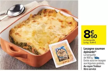 lasagne saumon épinards