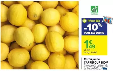 Carrefour - Citron Jaune