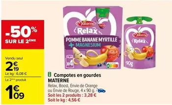 Materne - Compotes En Gourdes