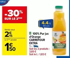 carrefour - 100% pur jus d'orange extra