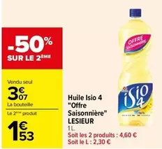 Lesieur - Huile Isio 4 "offre Saisonnière"