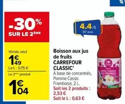 Carrefour - Boisson Aux Jus De Fruits Classic'