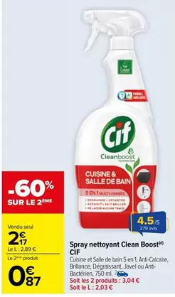 cif - spray nettoyant clean boost