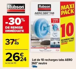 Rubson - Lot De 10 Recharges Tabs 360° Neutre