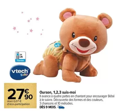 Vtech - Ourson, 1,2,3 Suis-moi