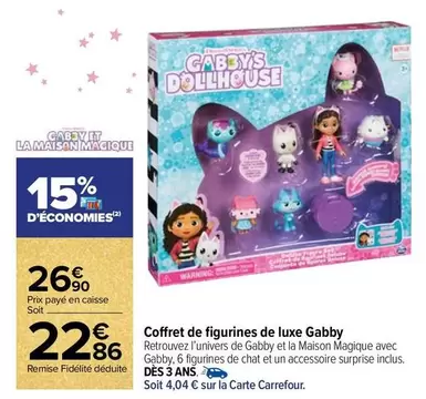 carrefour - coffret de figurines de luxe gabby