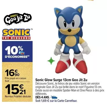 Carrefour - Sonic Glow Surge 13cm Goo Jit Zu