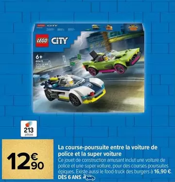 LEGO : Course-poursuite entre la Voiture de Police et la Super Voiture - Aventure palpitante en brique!