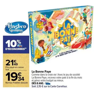 Hasbro - La Bonne Paye