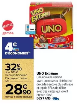 Mattel -  Games - Uno Extreme