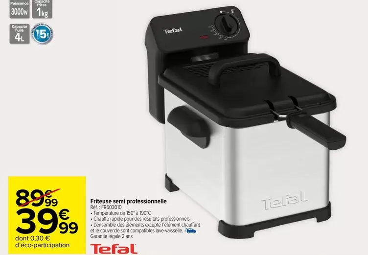 tefal - friteuse semi professionale