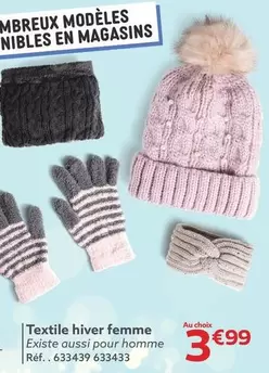 Textile Hiver Femme offre à 3,99€ sur Gifi