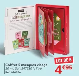 Sence - Coffret 5 Masques Visage offre à 4,95€ sur Gifi