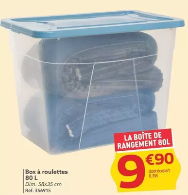 Box À Roulettes   offre à 9,9€ sur Gifi