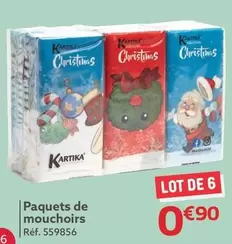 Kartika - Paquets De Mouchoirs offre à 0,9€ sur Gifi