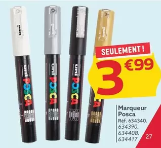 Posca - Marqueur offre à 3,99€ sur Gifi