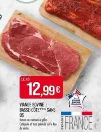 Viande Bovine Basse - Cote Sans Os  offre à 12,99€ sur Supermarché Match