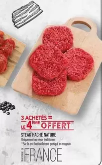 Steak Haché Nature offre sur Supermarché Match