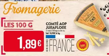 Juraflore - Comté AOP offre à 1,89€ sur Supermarché Match