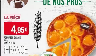 Fougasse Garnie offre à 4,95€ sur Supermarché Match