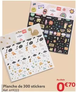 Planche De 300 Stickers offre à 0,7€ sur Gifi