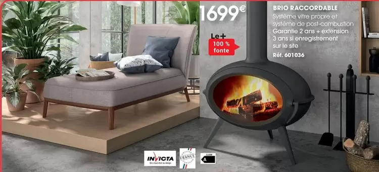 Invicta - Brio R4ccordable offre à 1699€ sur Brico Pro