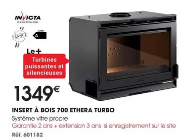 Invicta - Insert À Bois 700 Ethera Turbo offre à 1349€ sur Brico Pro