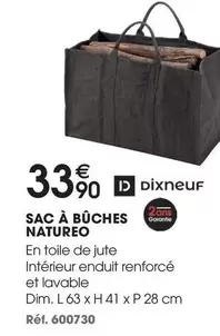 Dixneuf - Sac À Bûches Natureo offre à 33,9€ sur Brico Pro