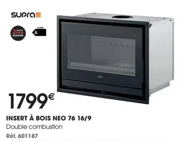 Supra - Insert À Bois Neo 76 16/9 offre à 1799€ sur Brico Pro