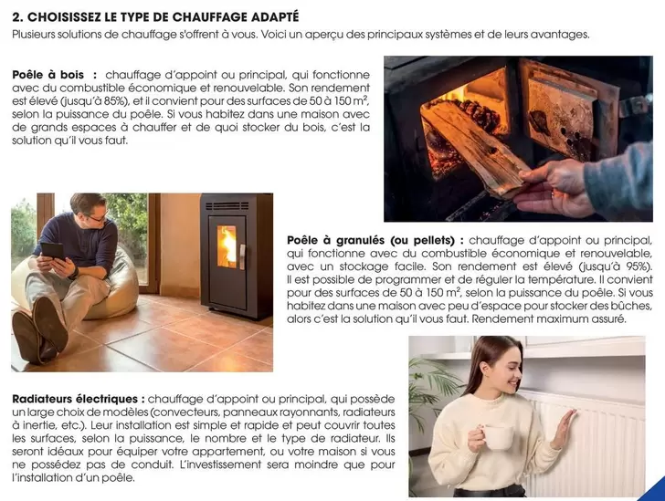 Choisséz Le Type De Chauffage Adapte offre sur Brico Pro